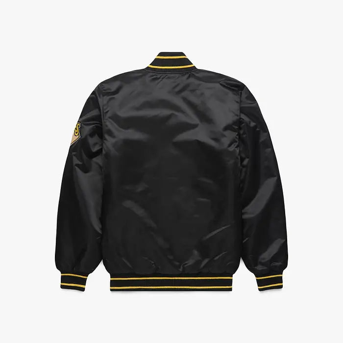 Pittsburgh Pirates Starter x HOMAGE Satin Bomber Jacket – Back View