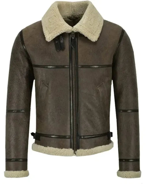 Men's Vincent Air Force SF Lambskin Leather Flying Bomber Jacket