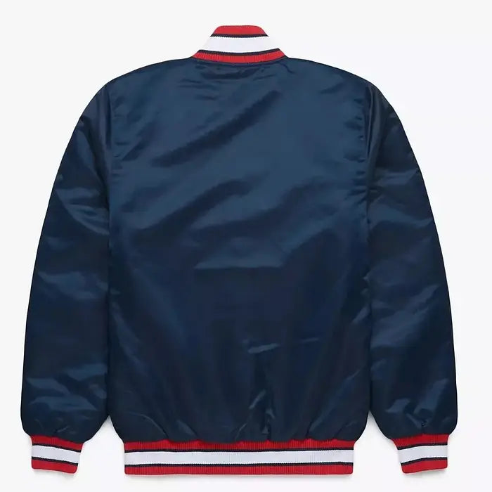 Atlanta Braves Vintage 90s Satin Varsity Jacket – Back View