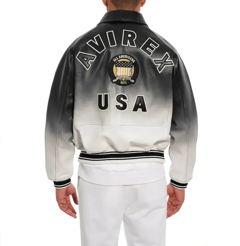 Avirex Vintage Dawn Icon Leather Jacket – Back View