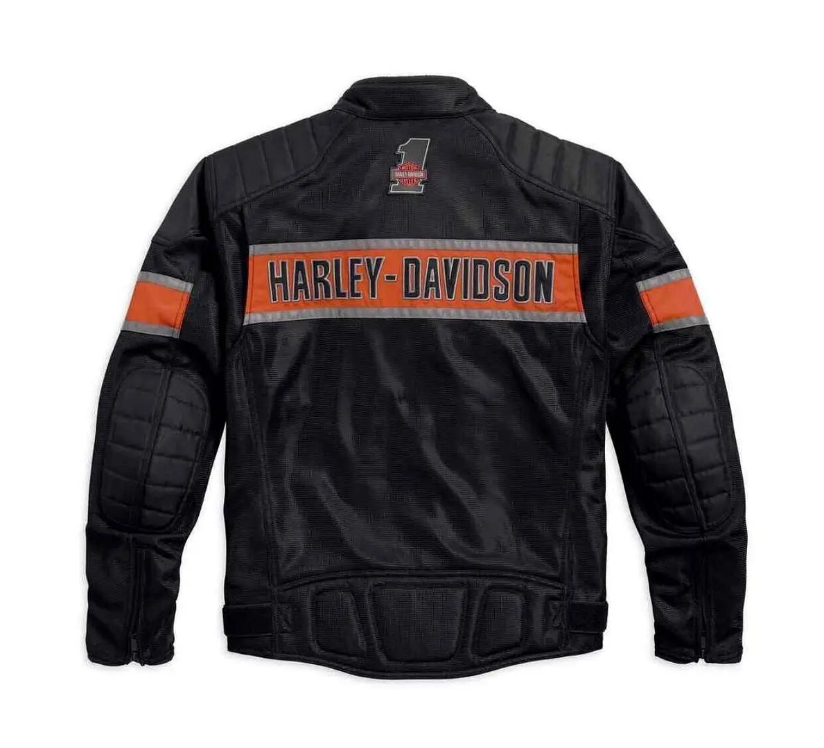 Men's Harley-Davidson Victory Lane Leather Motorcycle Jacket – Back View