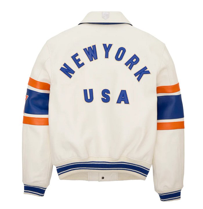 Avirex New York Leather Bomber Jacket – Back View