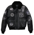 Avirex Black G-1 Goatskin Bomber Jacket