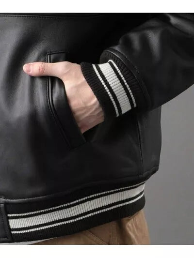 Men's Avirex Classic King 75 Black Aviator Jacket – Front View