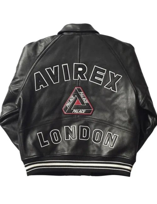 Avirex x Palace London Leather Bomber Jacket – Back View