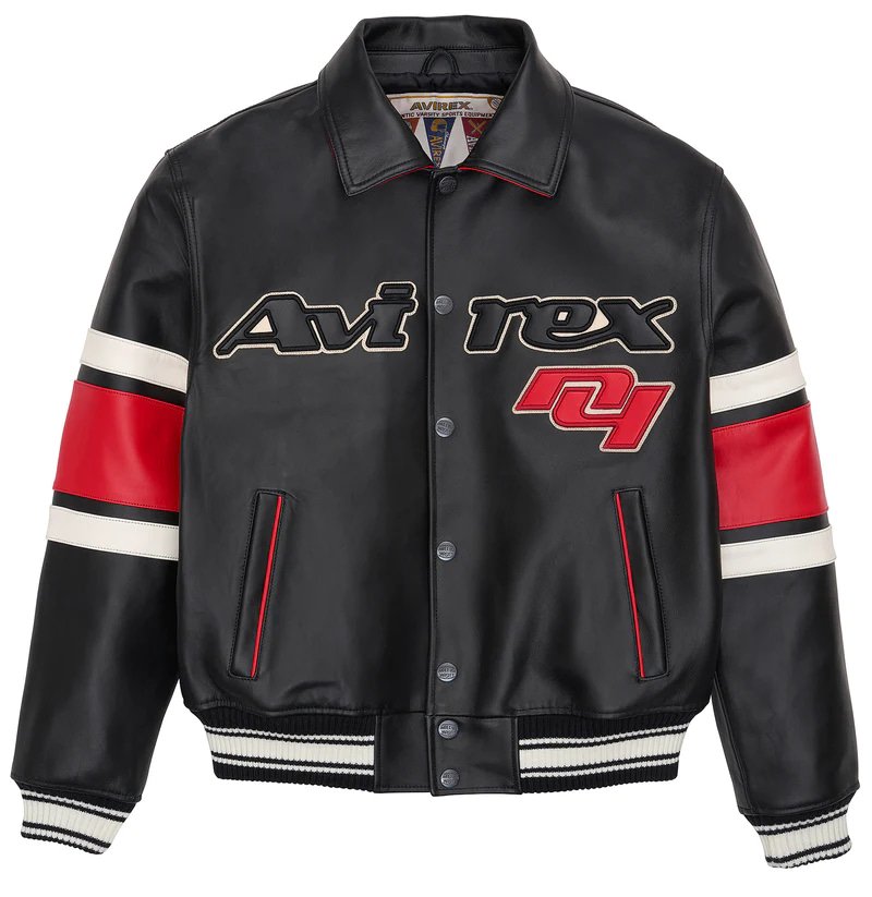 Avirex The Legend Lambskin Leather Bomber Jacket